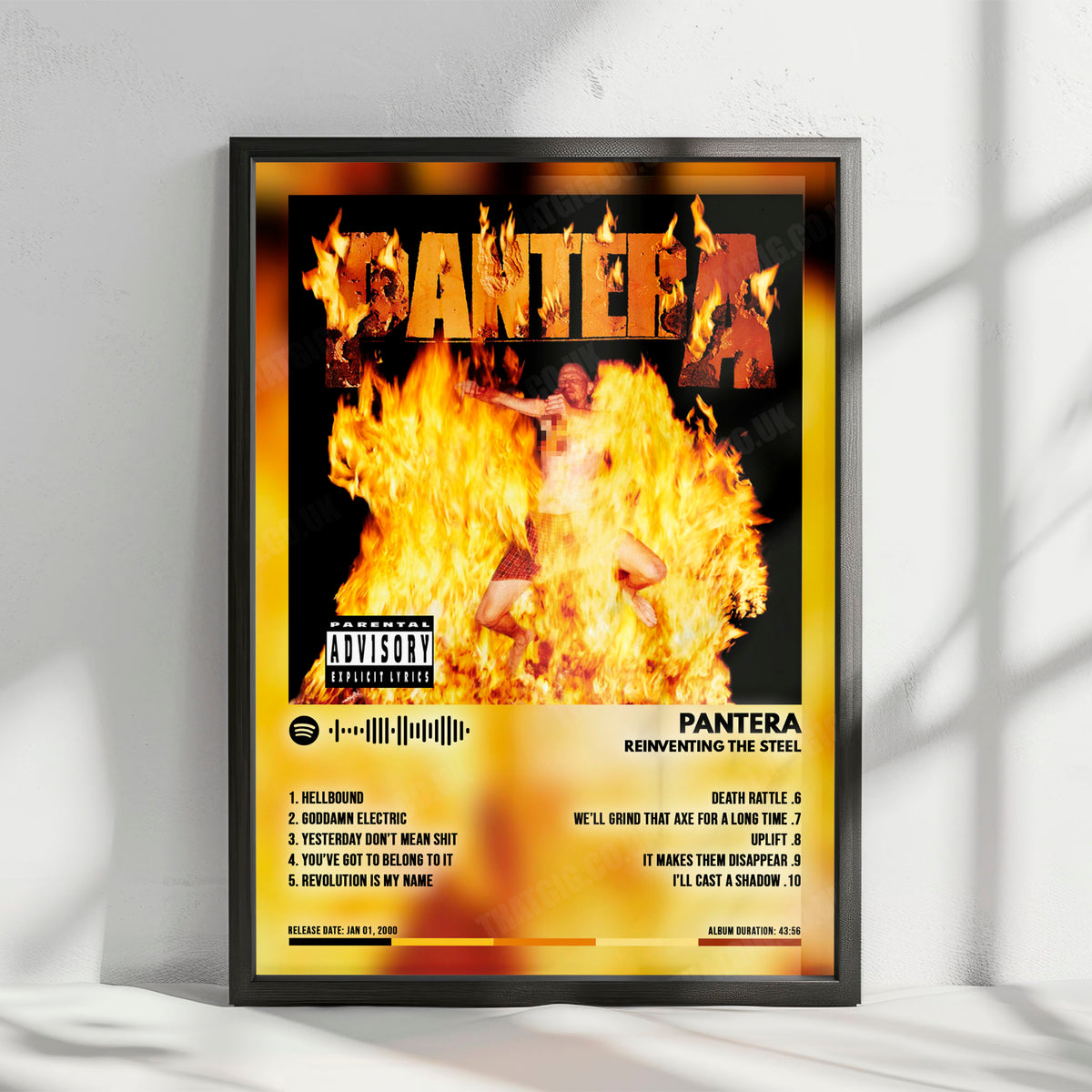 Pantera "Reinventing the Steel" Album Cover Poster - with Complete Tracklist