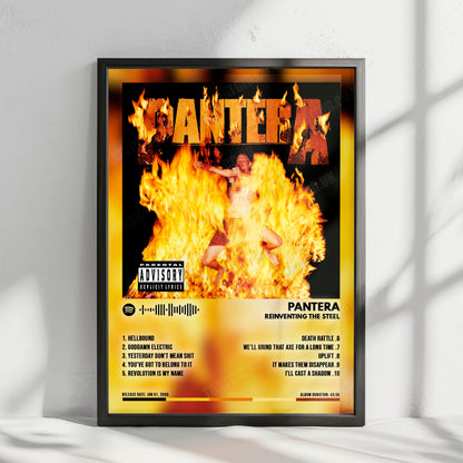 Pantera "Reinventing the Steel" Album Cover Poster - with Complete Tracklist