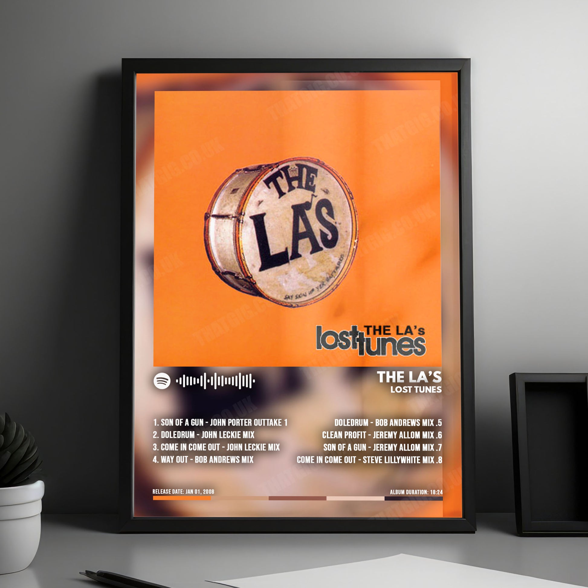 The La's "Lost Tunes" Album Cover Poster - with Complete Tracklist