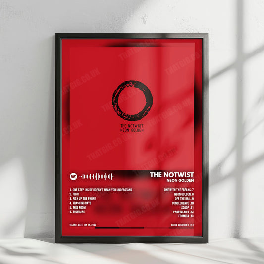 The Notwist "Neon Golden" Album Cover Poster - with Complete Tracklist