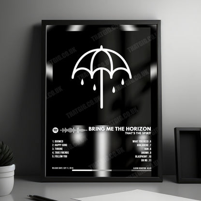 Bring Me The Horizon "That'S The Spirit" Album Cover Poster - with Complete Tracklist