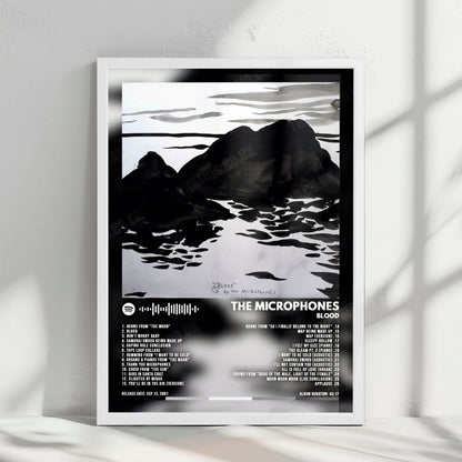 The Microphones "Blood" Album Cover Poster - with Complete Tracklist