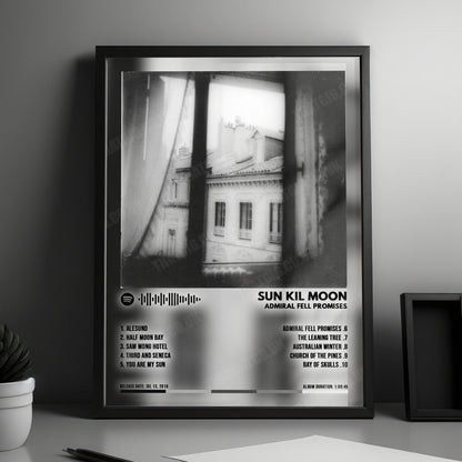 Sun Kil Moon "Admiral Fell Promises" Album Cover Poster - with Complete Tracklist