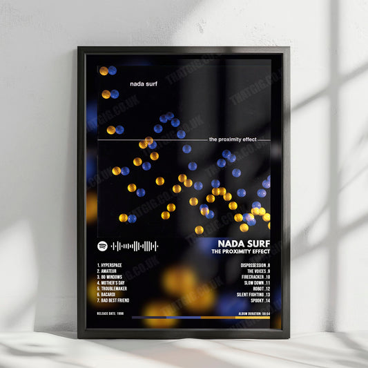 Nada Surf "The Proximity Effect" Album Cover Poster - with Complete Tracklist
