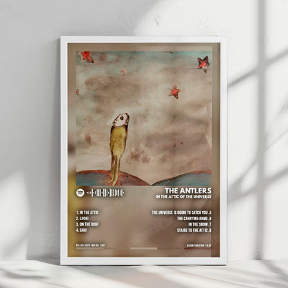 The Antlers "In the Attic of the Universe" Album Cover Poster - with Complete Tracklist