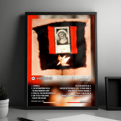 The Hidden Cameras "Ecce Homo" Album Cover Poster - with Complete Tracklist