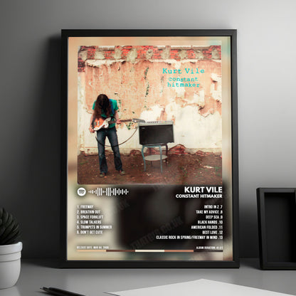 Kurt Vile "Constant Hitmaker" Album Cover Poster - with Complete Tracklist