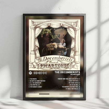The Decemberists "Picaresque" Album Cover Poster - with Complete Tracklist