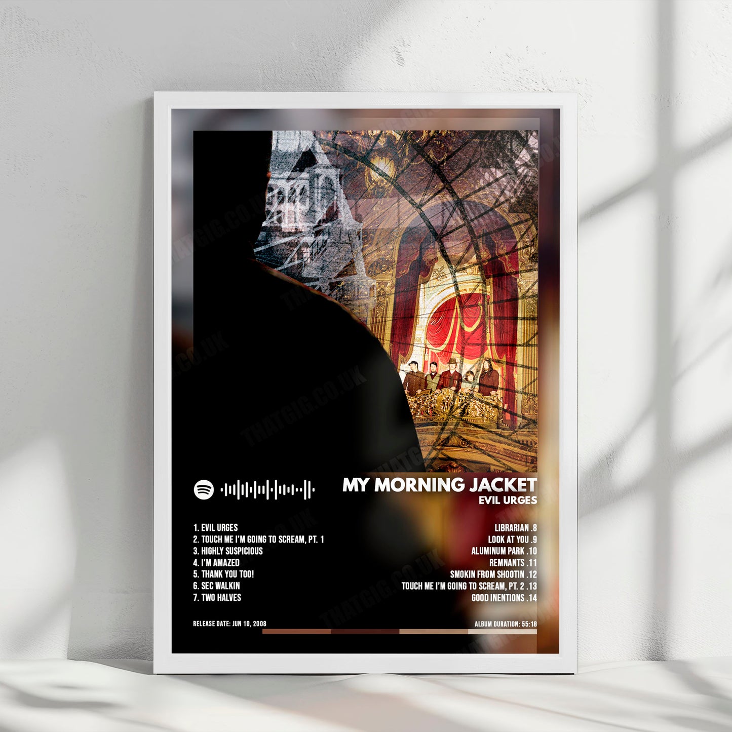 My Morning Jacket "Evil Urges" Album Cover Poster - with Complete Tracklist