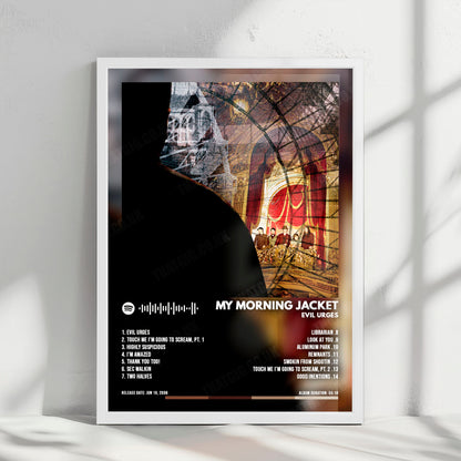 My Morning Jacket "Evil Urges" Album Cover Poster - with Complete Tracklist
