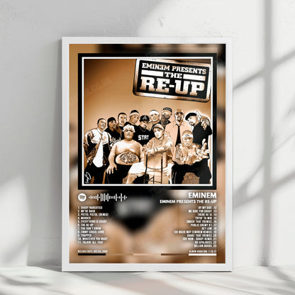 Eminem "Eminem Presents: The Re-Up" Album Cover Poster - with Complete Tracklist