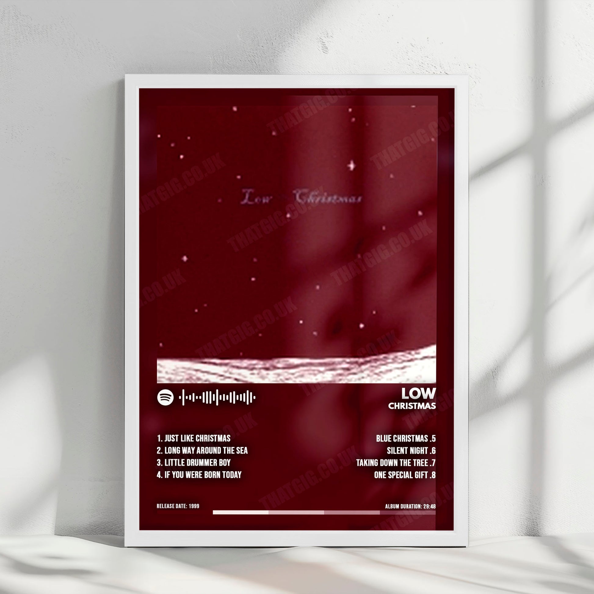 Low "Christmas" Album Cover Poster - with Complete Tracklist