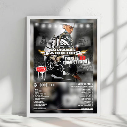Fabolous "There Is No Competition" Album Cover Poster - with Complete Tracklist