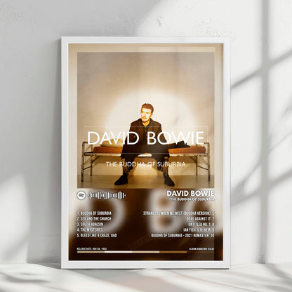 David Bowie "The Buddha of Suburbia" Album Cover Poster - with Complete Tracklist
