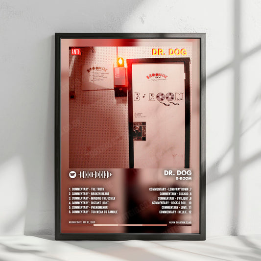 Dr. Dog "B-Room" Album Cover Poster - with Complete Tracklist