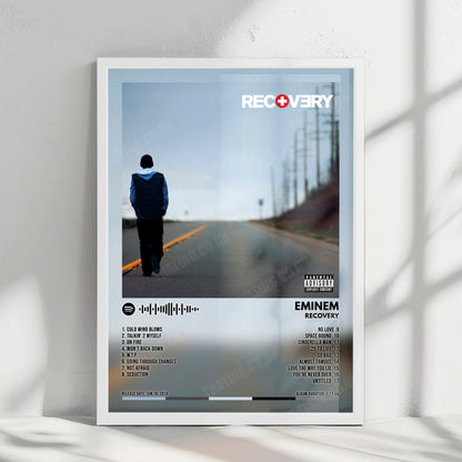 Eminem "Recovery" Album Cover Poster - with Complete Tracklist