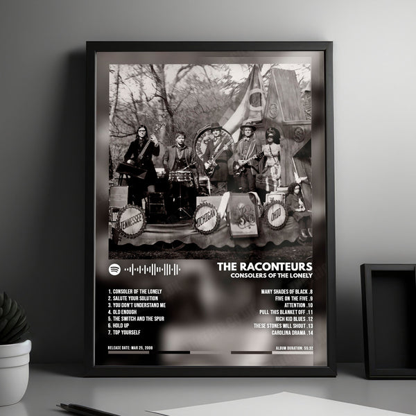The Raconteurs "Consolers of the Lonely" Album Cover Poster - with Complete Tracklist