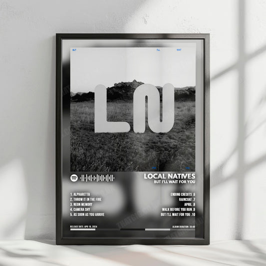 Local Natives "But I'll Wait For You" Album Cover Poster - with Complete Tracklist
