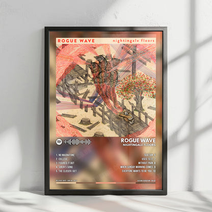 Rogue Wave "Nightingale Floors" Album Cover Poster - with Complete Tracklist