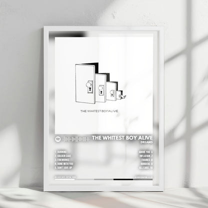 The Whitest Boy Alive "Dreams" Album Cover Poster - with Complete Tracklist