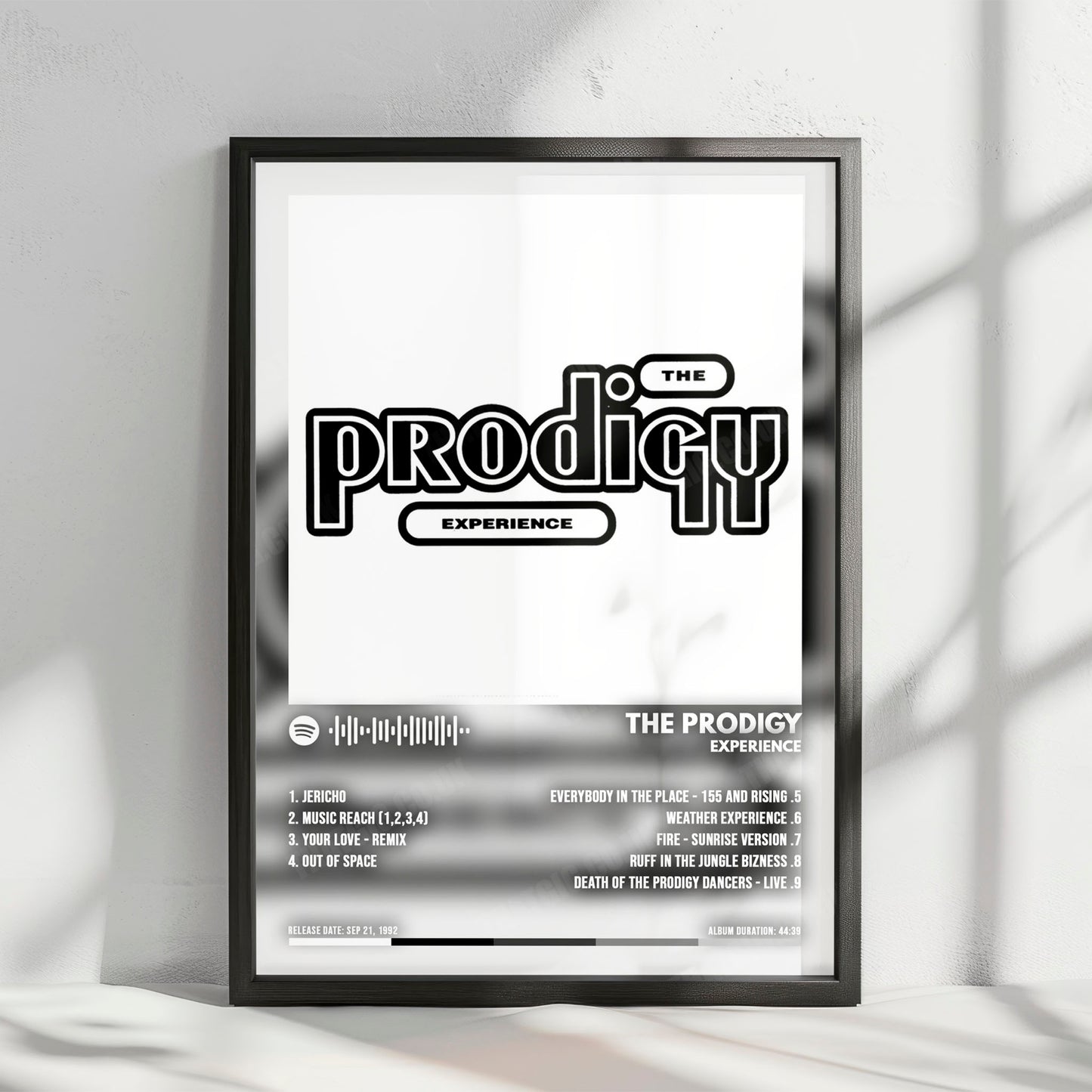The Prodigy "Experience" Album Cover Poster - with Complete Tracklist