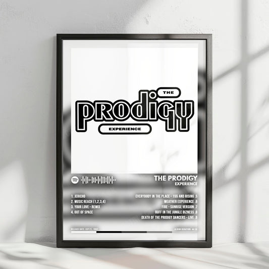 The Prodigy "Experience" Album Cover Poster - with Complete Tracklist