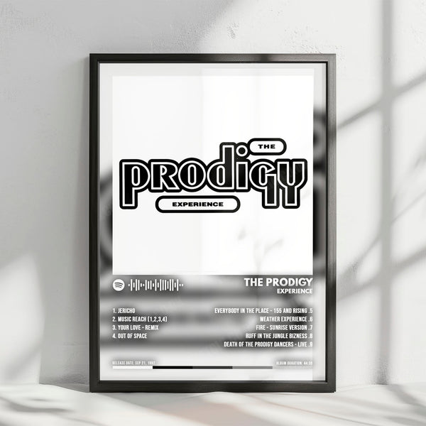 The Prodigy "Experience" Album Cover Poster - with Complete Tracklist