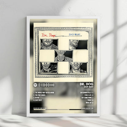 Dr. Dog "Easy Beat" Album Cover Poster - with Complete Tracklist