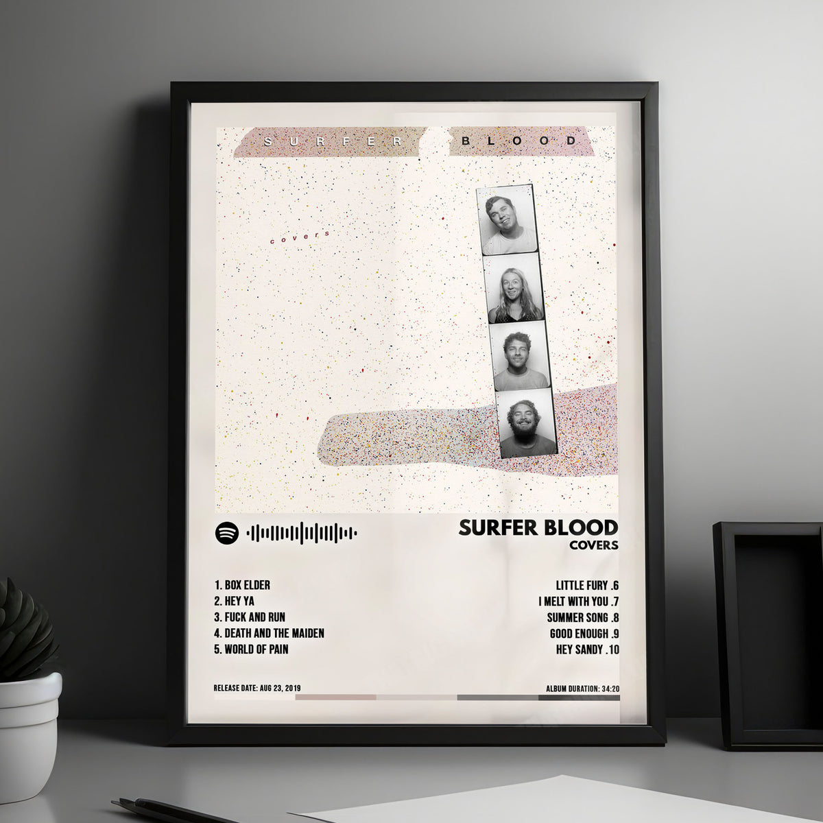 Surfer Blood "Covers" Album Cover Poster - with Complete Tracklist