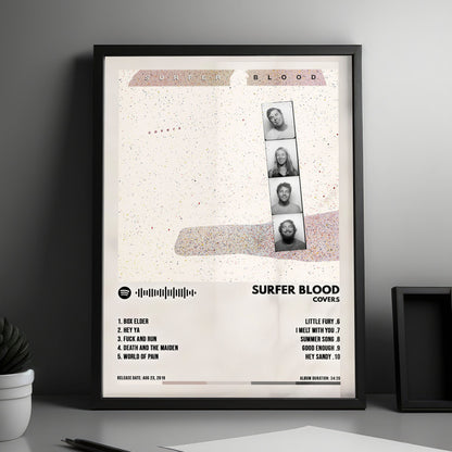 Surfer Blood "Covers" Album Cover Poster - with Complete Tracklist