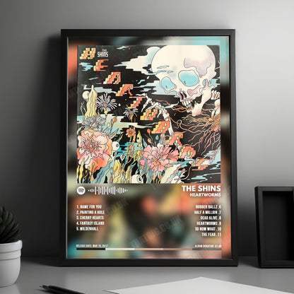 The Shins "Heartworms" Album Cover Poster - with Complete Tracklist