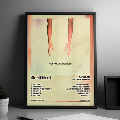 Spoon "Kill the Moonlight" Album Cover Poster - with Complete Tracklist