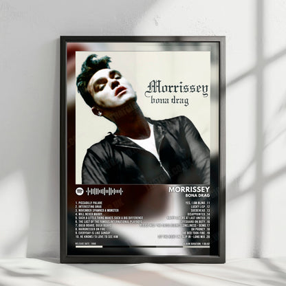 Morrissey "Bona Drag" Album Cover Poster - with Complete Tracklist