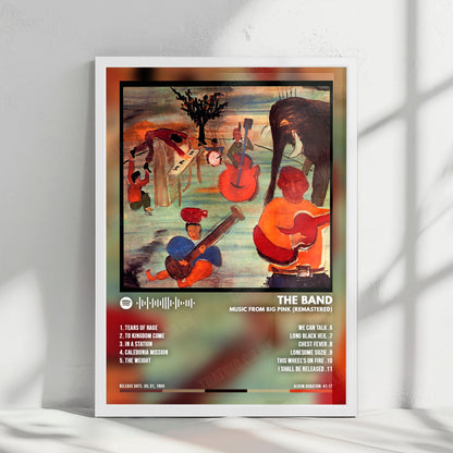 The Band "Music from Big Pink " Album Cover Poster - with Complete Tracklist