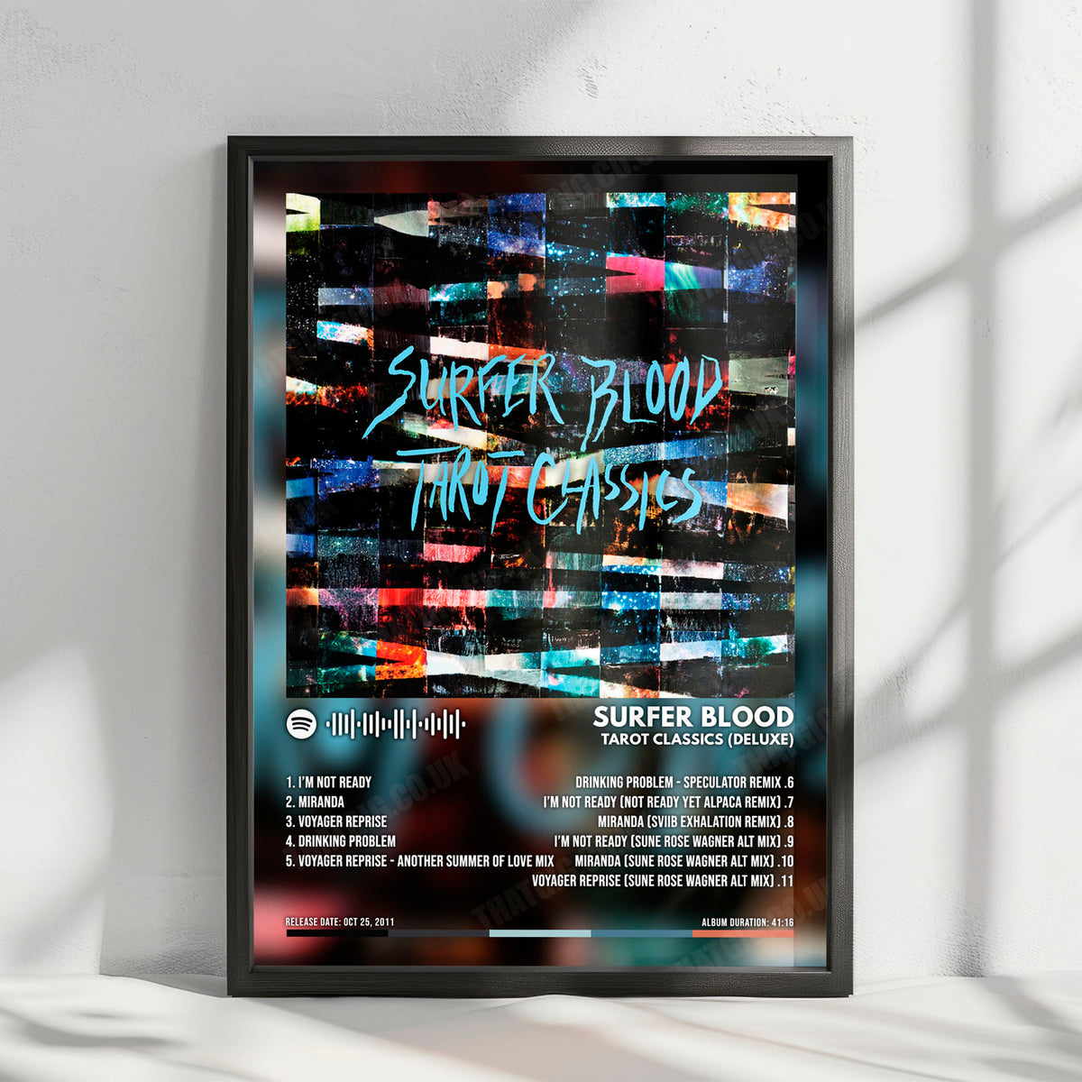 Surfer Blood "Tarot Classics (Deluxe)" Album Cover Poster - with Complete Tracklist