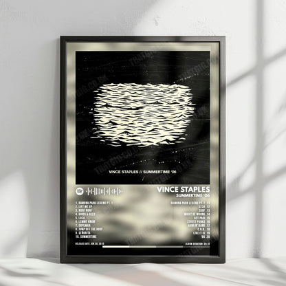 Vince Staples "Summertime '06" Album Cover Poster - with Complete Tracklist