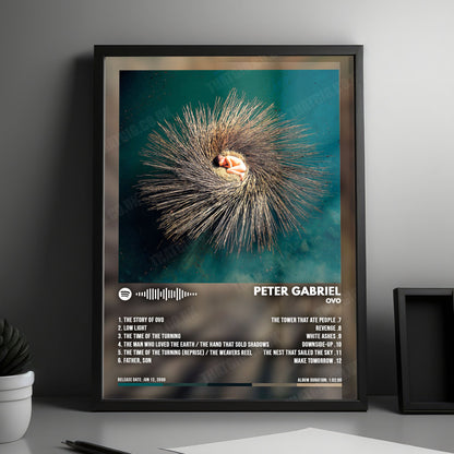 Peter Gabriel "OVO" Album Cover Poster - with Complete Tracklist