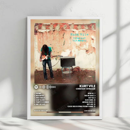 Kurt Vile "Constant Hitmaker" Album Cover Poster - with Complete Tracklist
