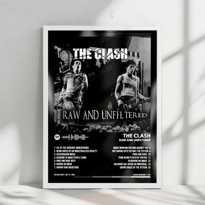 The Clash "Raw and Unfiltered" Album Cover Poster - with Complete Tracklist