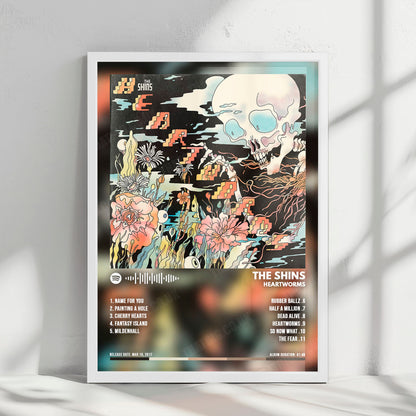 The Shins "Heartworms" Album Cover Poster - with Complete Tracklist