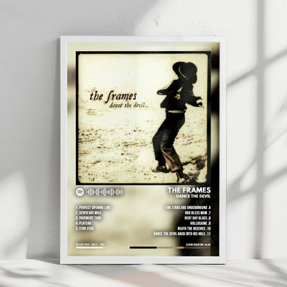 The Frames "Dance The Devil" Album Cover Poster - with Complete Tracklist