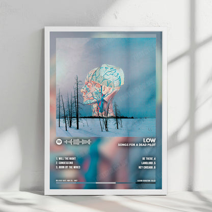 Low "Songs for a Dead Pilot" Album Cover Poster - with Complete Tracklist