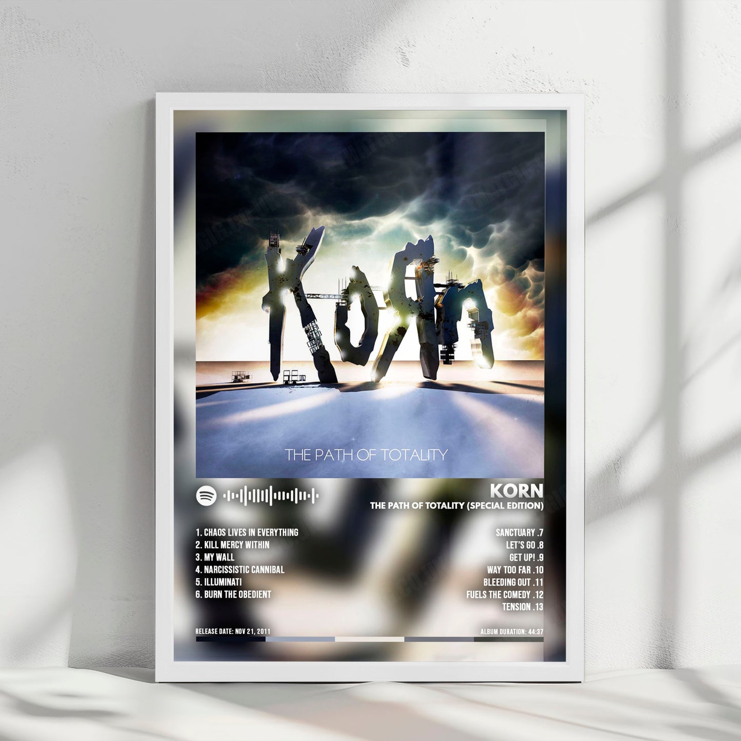 Korn "The Path of Totality" Album Cover Poster - with Complete Tracklist