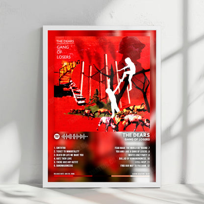 The Dears "Gang of Losers" Album Cover Poster - with Complete Tracklist