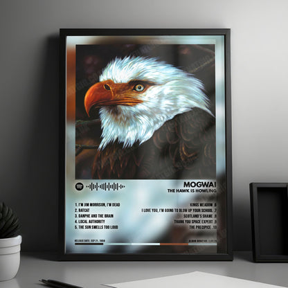 Mogwai "The Hawk Is Howling" Album Cover Poster - with Complete Tracklist
