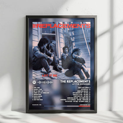 The Replacements "Let It Be" Album Cover Poster - with Complete Tracklist