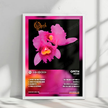 Opeth "Orchid" Album Cover Poster - with Complete Tracklist