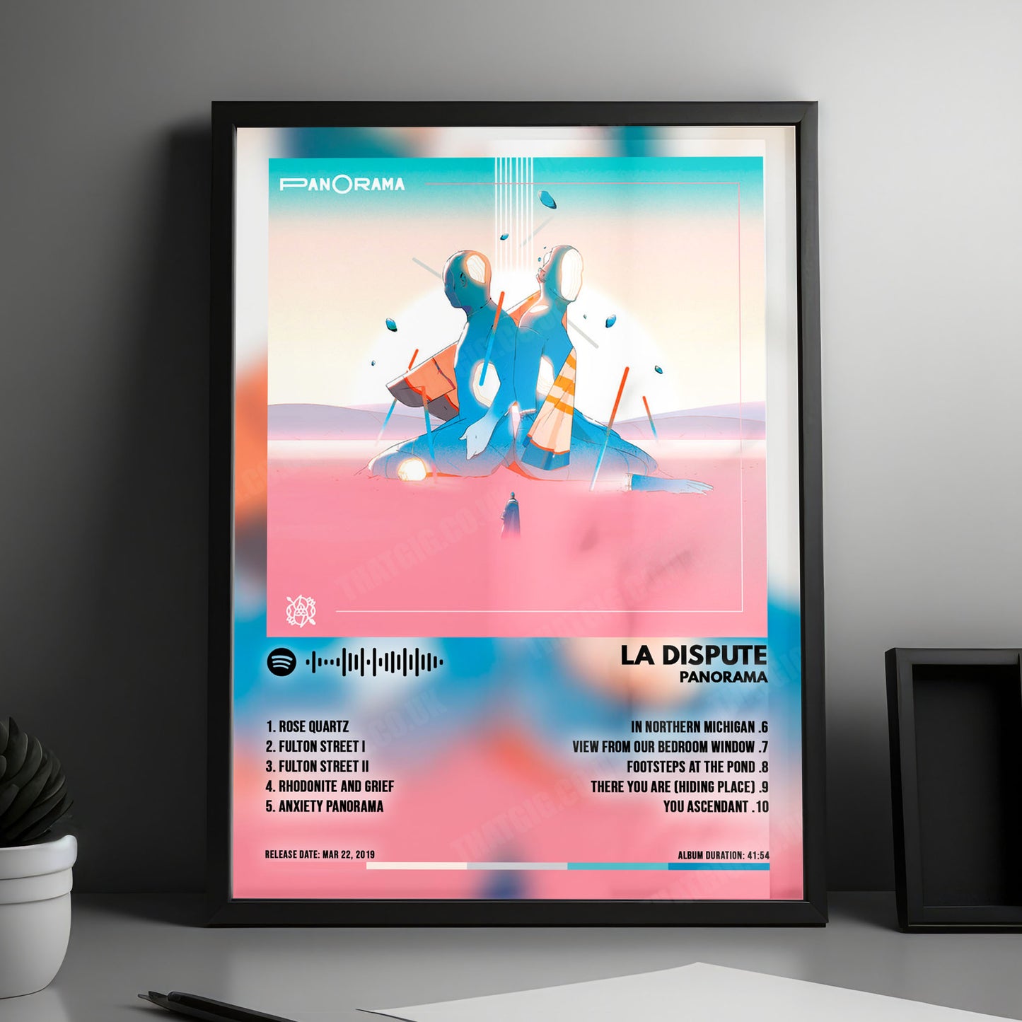 La Dispute "Panorama" Album Cover Poster - with Complete Tracklist