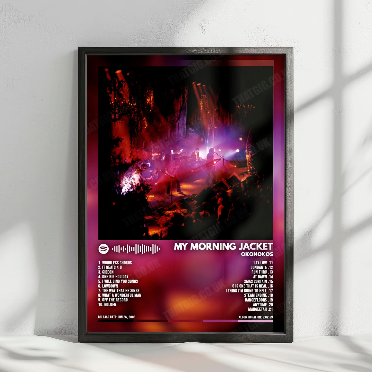 My Morning Jacket "Okonokos" Album Cover Poster - with Complete Tracklist