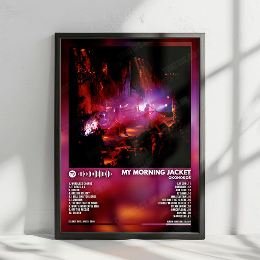 My Morning Jacket "Okonokos" Album Cover Poster - with Complete Tracklist